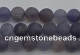 CIL108 15.5 inches 4mm round matte iolite gemstone beads