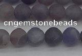 CIL109 15.5 inches 6mm round matte iolite gemstone beads