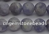 CIL110 15.5 inches 8mm round matte iolite gemstone beads