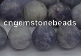 CIL111 15.5 inches 10mm round matte iolite gemstone beads