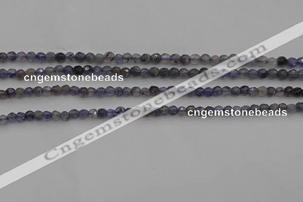 CIL116 15.5 inches 3mm faceted round iolite gemstone beads