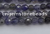 CIL117 15.5 inches 4mm faceted round iolite gemstone beads