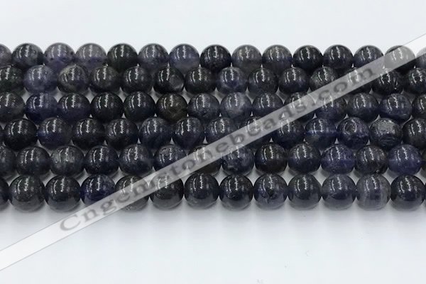 CIL128 15.5 inches 10mm round natural iolite beads wholesale