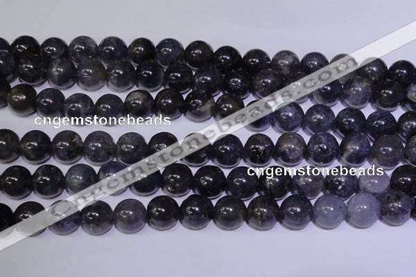 CIL15 15.5 inches 9mm round A grade natural iolite gemstone beads