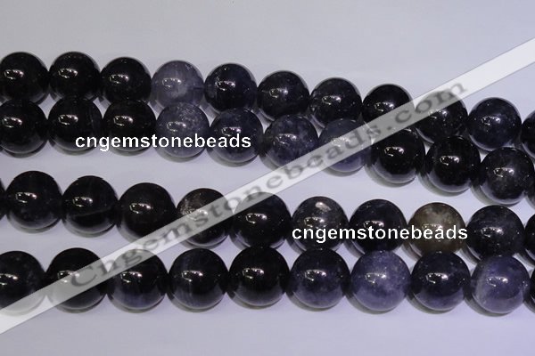 CIL28 15.5 inches 13mm round AA grade natural iolite gemstone beads