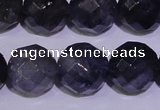 CIL33 15.5 inches 9mm faceted round natural iolite gemstone beads