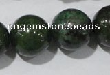 CIS05 15.5 inches 14mm round green iron stone beads wholesale