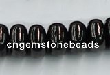 CJB12 16 inches 9*16mm rondelle natural jet gemstone beads wholesale