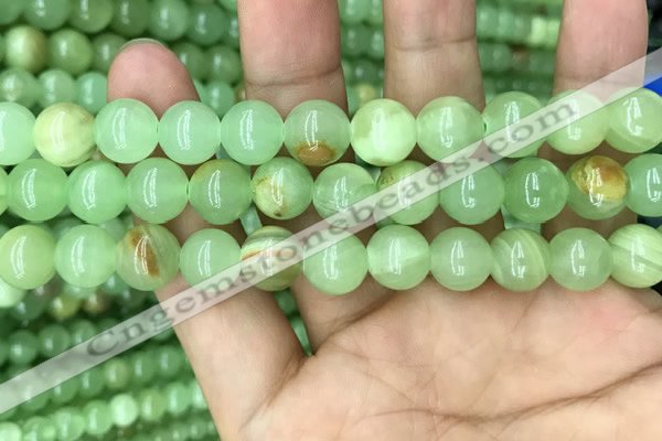 CJB311 15.5 inches 10mm round dyed green jade gemstone beads