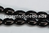 CJB52 15.5 inches 10*14mm rice natural jet gemstone beads