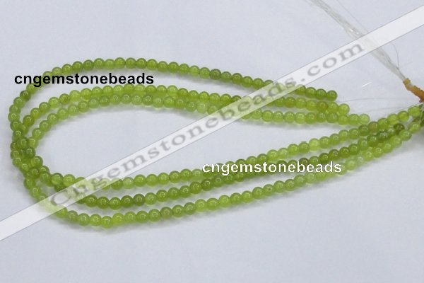 CKA01 15.5 inches 4mm round Korean jade gemstone beads