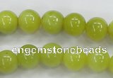 CKA06 15.5 inches 12mm round Korean jade gemstone beads