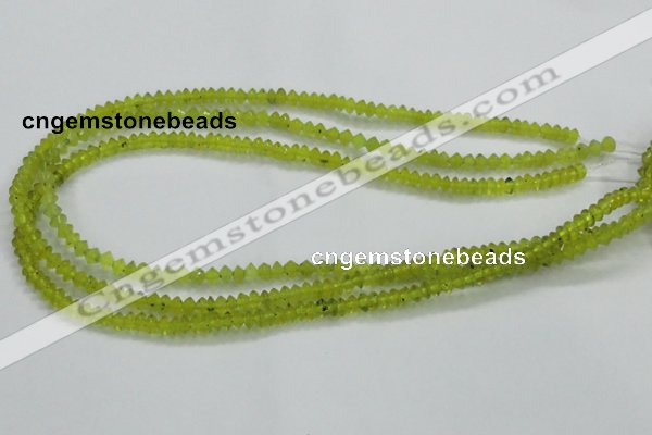 CKA10 15.5 inches 3*5mm rondelle Korean jade gemstone beads