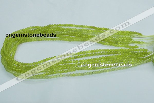 CKA101 15.5 inches 4mm round Korean jade gemstone beads