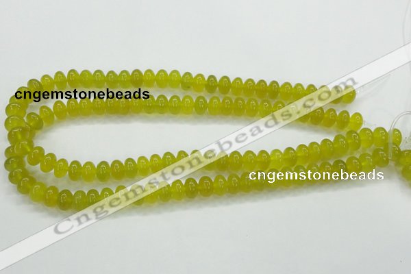 CKA11 15.5 inches 6*10mm rondelle Korean jade gemstone beads