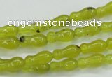 CKA18 15.5 inches 5*11mm bone Korean jade gemstone beads