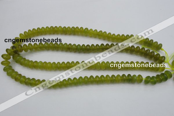 CKA214 15.5 inches 6*10mm rondelle Korean jade gemstone beads