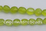 CKA215 15.5 inches 6*8mm nuggets Korean jade gemstone beads