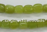 CKA23 15.5 inches 7*10mm nugget Korean jade gemstone beads