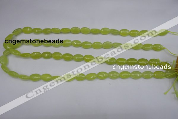 CKA243 15.5 inches 8*12mm oval Korean jade gemstone beads