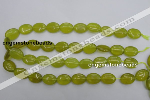 CKA247 15.5 inches 15*20mm oval Korean jade gemstone beads