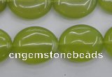 CKA248 15.5 inches 18*22mm oval Korean jade gemstone beads