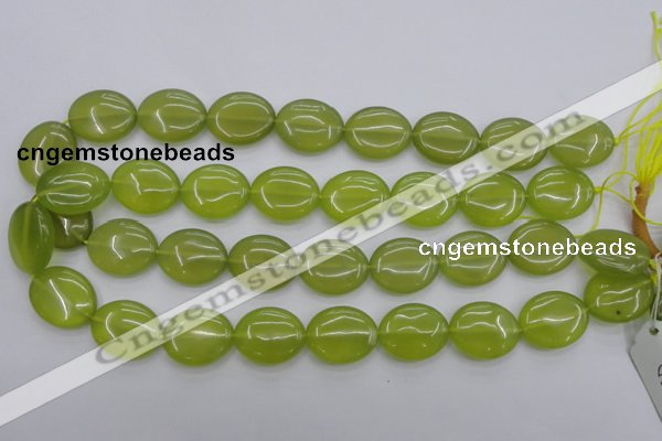 CKA248 15.5 inches 18*22mm oval Korean jade gemstone beads