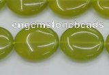 CKA249 15.5 inches 18*22mm oval Korean jade gemstone beads