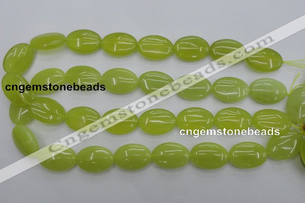 CKA250 15.5 inches 18*25mm oval Korean jade gemstone beads