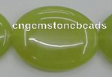 CKA252 15.5 inches 30*40mm oval Korean jade gemstone beads