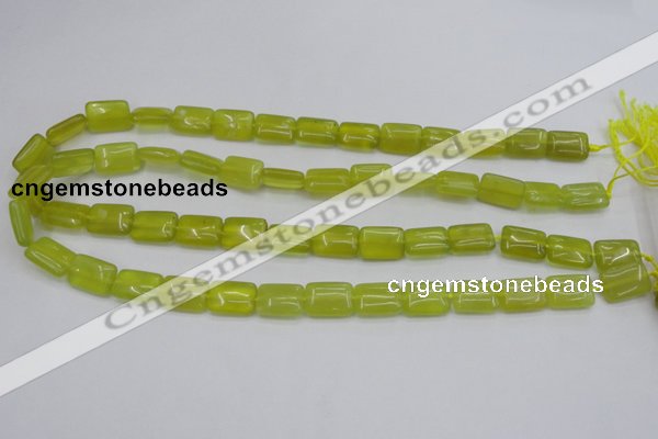 CKA260 15.5 inches 10*14mm rectangle Korean jade gemstone beads