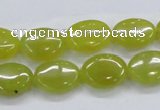 CKA33 15.5 inches 12*16mm oval Korean jade gemstone beads