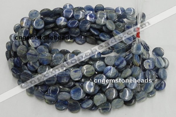 CKC01 16 inches 18mm flat round natural kyanite beads wholesale