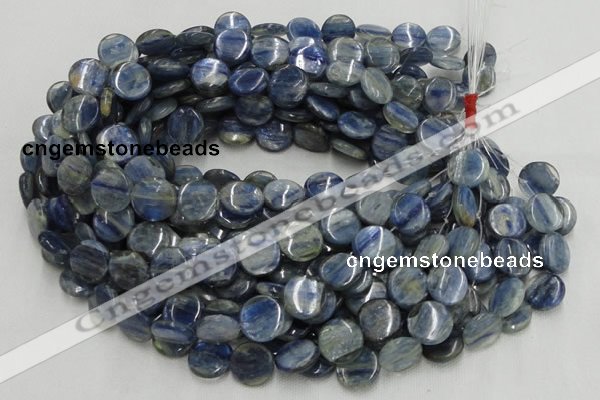 CKC02 16 inches 25mm flat round natural kyanite beads wholesale