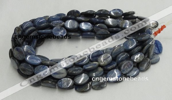 CKC09 16 inches 10*13mm flat oval natural kyanite beads wholesale