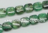 CKC105 16 inches 10*10mm square natural green kyanite beads wholesale