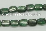 CKC106 16 inches 8*10mm rectangle natural green kyanite beads wholesale