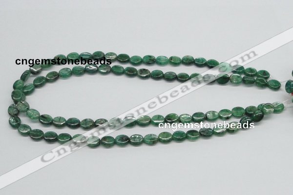 CKC110 16 inches 8*10mm oval natural green kyanite beads wholesale