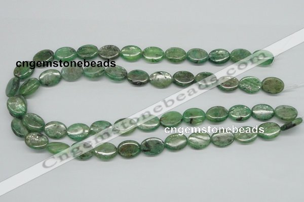 CKC113 16 inches 12*16mm oval natural green kyanite beads wholesale