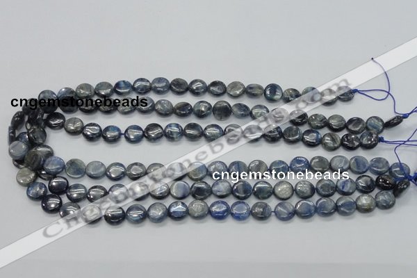 CKC202 15.5 inches 10mm flat round natural kyanite beads wholesale