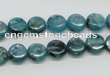 CKC21 16 inches 10mm flat round natural kyanite beads wholesale