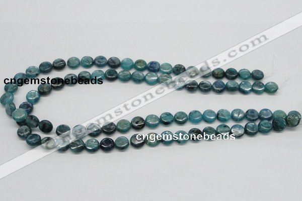 CKC21 16 inches 10mm flat round natural kyanite beads wholesale