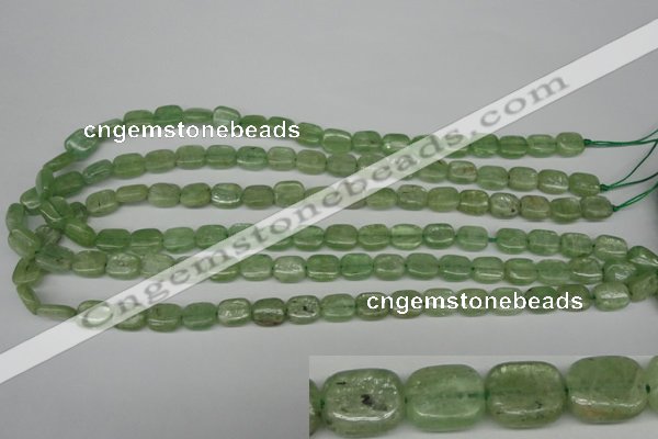 CKC260 15.5 inches 8*10mm rectangle natural green kyanite beads