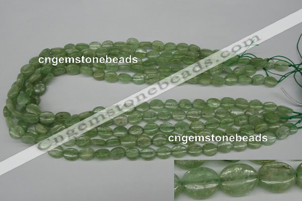 CKC266 15.5 inches 8*10mm oval natural green kyanite beads