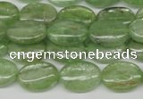 CKC267 15.5 inches 10*14mm oval natural green kyanite beads