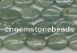 CKC271 15.5 inches 10*14mm oval natural green kyanite beads