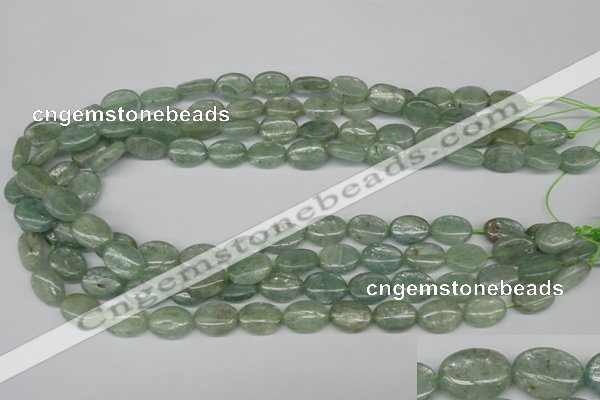 CKC271 15.5 inches 10*14mm oval natural green kyanite beads