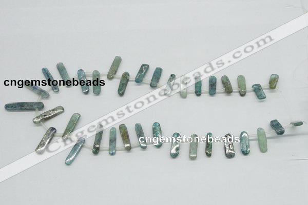 CKC31 16 inches 6*25mm wand natural kyanite beads wholesale