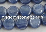 CKC510 15.5 inches 6mm flat round natural Brazilian kyanite beads