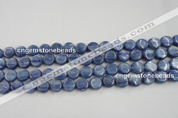 CKC510 15.5 inches 6mm flat round natural Brazilian kyanite beads